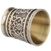 2pcs Embossed Pattern Retro Wine Cup Household Drinking Wine Glass