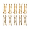 Oumefar 100pcs/set Quick Connect Wiring Terminal Docking Connector Compact Brass