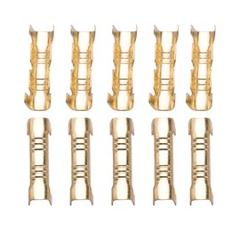 Oumefar 100pcs/set Quick Connect Wiring Terminal Docking Connector Compact Brass Crimp Terminal U Shape for Lines of 0 . 5 1 . 5m SquareFastening parts