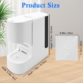 2026 New Hot Face Towel Heater Machine, 5-Second Rapid Heating to 55°C (131°F), Smart Voice Alert, Automatic Dispenser with 20 Compressed Towels for Home, Salon, Spa
