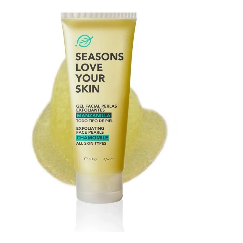 Gel Facial Perlas Exfoliantes Manzanilla 100gr Tipo de piel Sensible