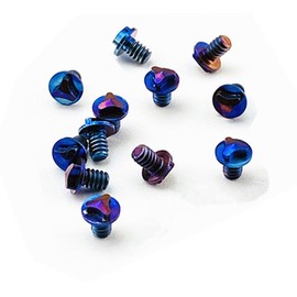 12Pcs Disassembled Titanium Triangle Screws For Microtech UTX-85/Ultratech OTF Repair Knives Parts&Accessories New (Blue&Purple)