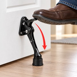 Zinc Alloy Door Stopper for Door & Wall Protection – Non-Slip Rubber Tip for Home and Office Use