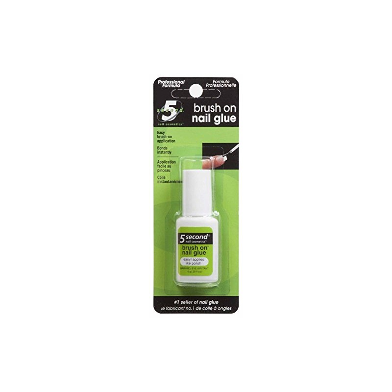 5 Second Brush On Nail Glue 0.2 oz