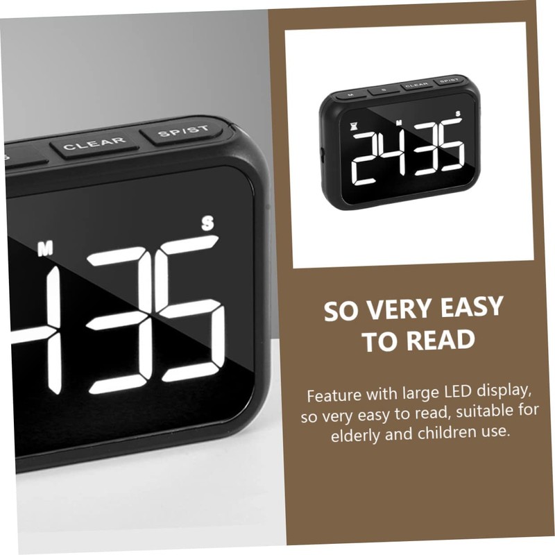LIFKOME LED Digital Kitchen Timer with Large Display Magnetic Stand
