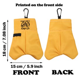 PWHAOO Funny Golf Gift I Know I Play So Try to Keep Up Golf Ball Storage Bag Golf Club Gift Ball Pouch Sack Gag Gift (I Know I Play Like A BS)