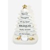 Christmas Tree T Light Grave Memorial Ornament For Grandad