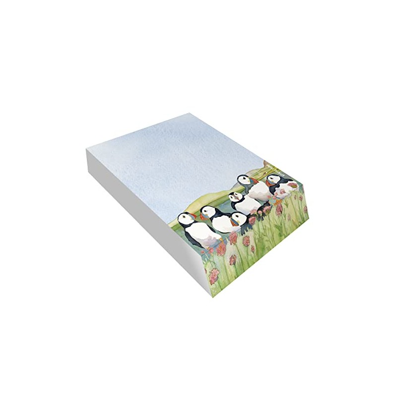 Emma Ball Sea Thrift Puffins Slant Writing Note Pad