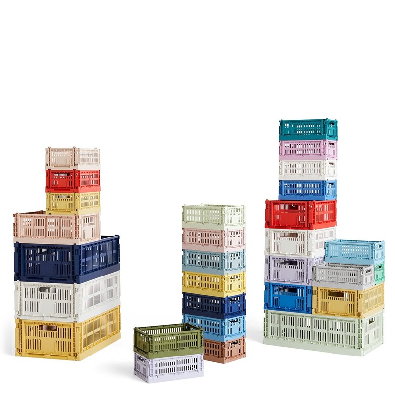 HAY Colour Crate 541454 - Trasportino S in polipropilene riciclato,