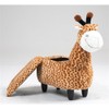 Pemberly Row Geno The Giraffe Storage Ottoman - Wood Frame