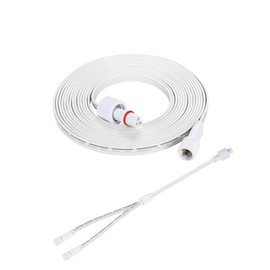 13FT Permanent Outdoor Lights Extension Cable 3Pin and Y-Shaped Waterproof Permanent Outdoor Lights Extension Cord