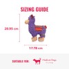 KONG Peluche Llama Mediana con Chirrido, Mediano, Morado