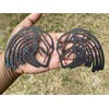 2Pcs Predator Emblems Car Badge, Custom 3D Exterior Automotive Accessories,