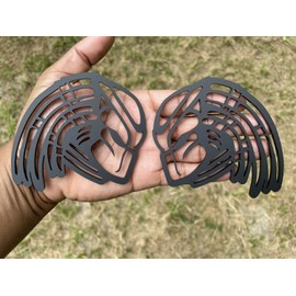 2Pcs Predator Emblems Car Badge, Custom 3D Exterior Automotive Accessories, Universal Fit for Car, Truck, SUV (Matte Black)