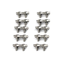 304 stainless steel wire rope clip cable rope double clamp M2 pack of 10 pieces