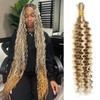 Syrenlore Highlighted Multi-Blonde Braiding Human Hair for Boho Knotless Braids,