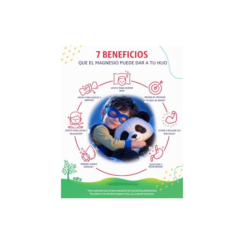 SUNNY SAM- “Gomitas de Magnesio Sin Azúcar para Niños y