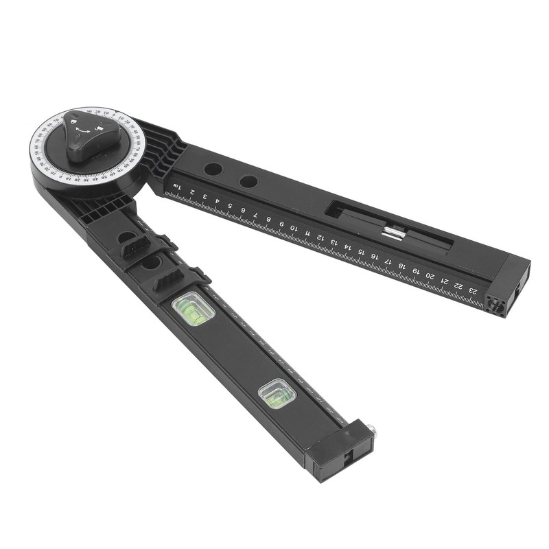 Woodworking Protractor Tool with Spirit Level Gauge Angle Finder Protractor