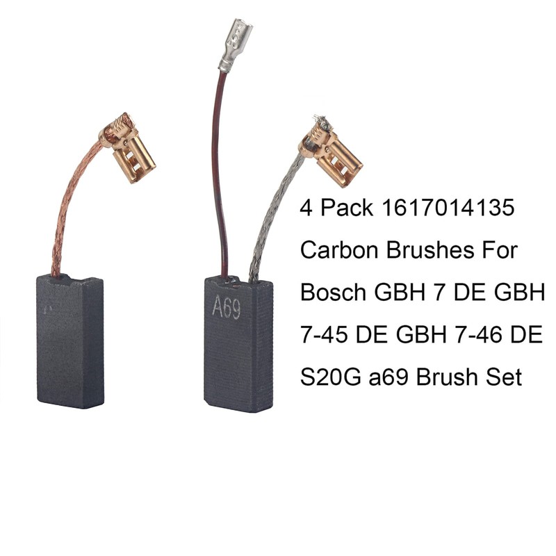 4 Pack 1617014135 Carbon Brushes For Bosch GBH 7 DE