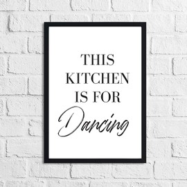 JasonCarlMorgan Winster Creations Home Decor Print, This Kitchen Dancing A4