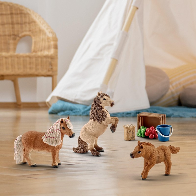 Schleich 41432 Miniature Shetland Pony Family