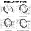 Getaway Car Leather Steering Wheel Cover - 15-inch Universal Microfiber-