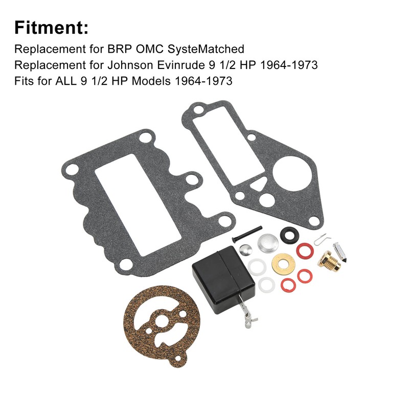 19Pcs/Set Carburetor Repair Rebuild Kit 382048 Replacement for Johnson Evinrude