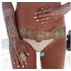 Metallic Gold Henna Temporary Tattoos 80+ Mandala Tattoos Flowers, Mandalas,