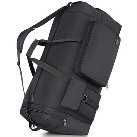 YOUNGOA Extra Large Duffle Bag for Travel, Collapsible Duffle Bag for Men, Foldable Duffel Bags for Traveling (Black, 120)