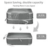 Compression Packing Cubes 7-Piece Set with Multi- Compartment Travel Bag,