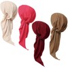 Lucky staryuan ® 4Pack Women Head Scarf Pre-Tied Head Scarves