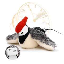 Lezod Touch Moving Pet chew, Plush, Interactive Small and Medium Pet Plush Toys USB Electric Recharge Flapping Wing Parrot Bird with Catnip Pet Chew, Plush Interactive & Movement Toys.