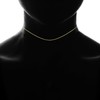 Sea of Ice Collar de plata de ley con cuentas
