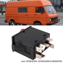 EMSea Car Switch Hazard Warning Lamp 161953235A 161953235B Compatible with Volkswagen T25 1980-1992