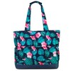 VASCHY Beach Bag for Women, 17.3L Floral Water Resistant Sandproof