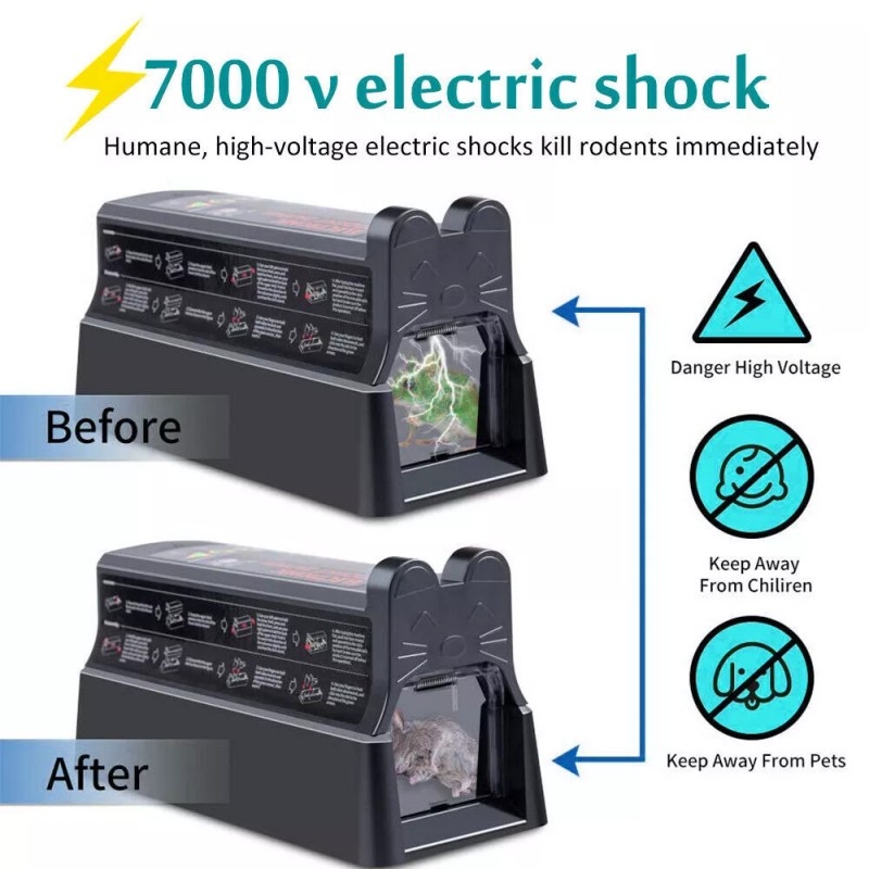 LW 2PK Electronic Mouse Trap Pest Victor Control Rat Killer