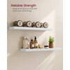 VASAGLE Wall Shelves Set of 2, Floating Shelves, Wall Mounted,