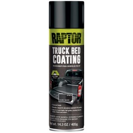 Raptor Truck Bed Coating 1K Aerosol, Spray-On Truck Bed Liner, Durable & Weather-Resistant Protective Coating, Textured Finish, Black, 14.3 OZ
