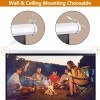SEGAWE 72" Roll Down Pull Down Projection Projector Screen 4:3
