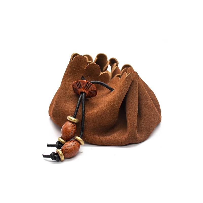 Realeather 153829 Crafts Suede Trim Piece 8.5"X11", Medium Brown