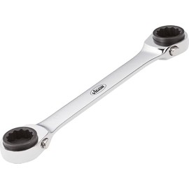 Vigor V2705 Double Ratcheting Box-End Wrench, 220 mm