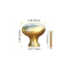 Tiazza 4pcs Solid Brass Knobs Antique Cabinet Drawer Small Pulls