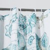 Barefoot Bungalow Cruz Coastal Shower Curtain, 72x72 inches, White