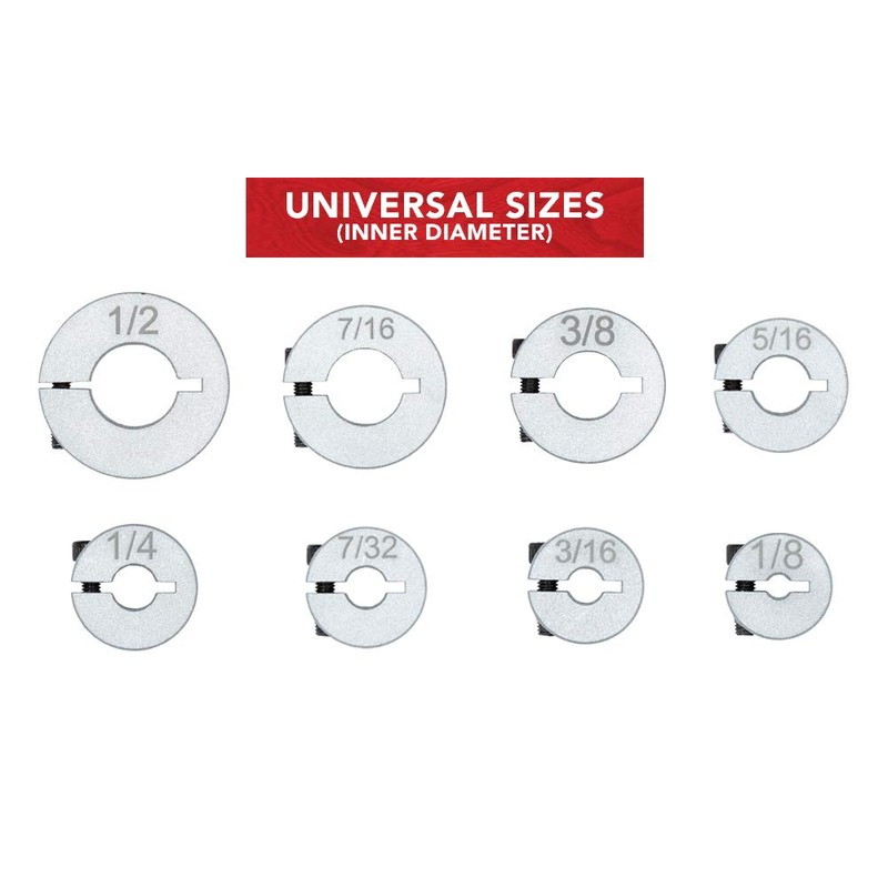 Professional Stop Collar Set - Drill Bit Depth Stop -
