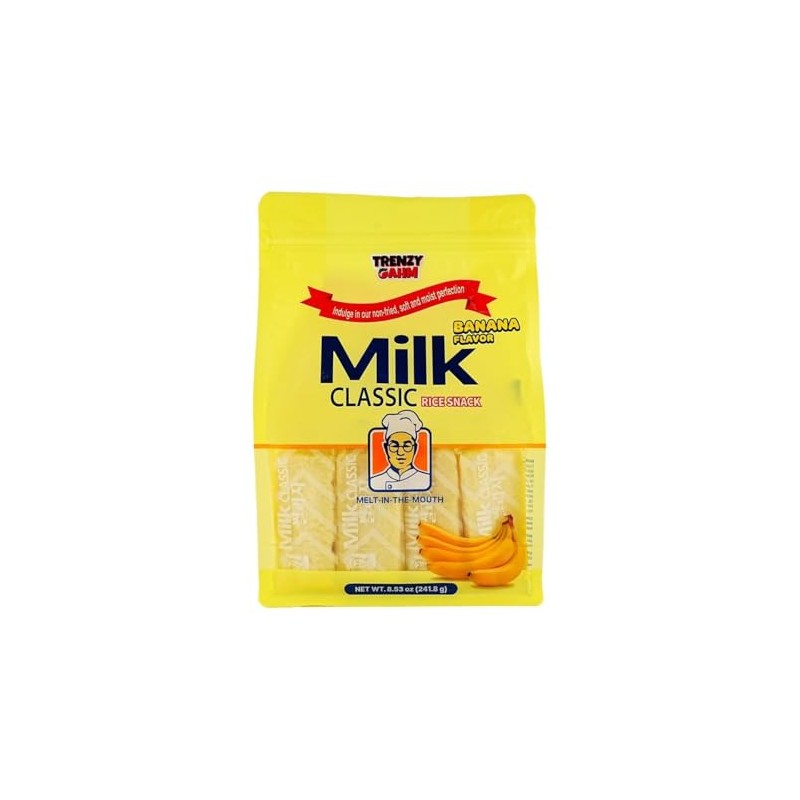 TRENZY GAHM Rice Crackers, Classic Milk Flavor, 8.53 oz (Banana)