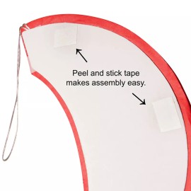 C-Spin 3x Red 12 inch HoneyComb Round Tissue Paper Lantern Balls Pom Poms Wedding Decor