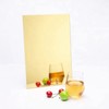 3MM Acrylic Mirror Sheet, 1/18'' Gold 12" x 12" Mirrored