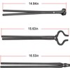 Blacksmith Tools Tongs Set Includes Flat Tongs, Bolt Tongs, Blade
