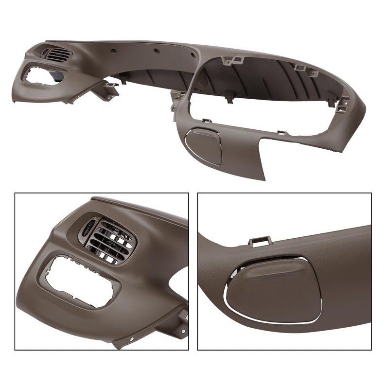 CROSSDESIGN Dash Pad Bezel Graphite Brown Compatible with Ford F150