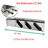 BST BSSP Pair 30'' Mud Flap Hangers Rear Oval Bar